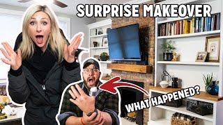 SURPRISING My Wife With a Living Room Makeover