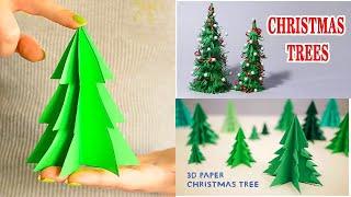 TOP 10 3D Paper Christmas Tree I How to Make a 3D Paper Xmas Tree DIY Tutorial 2019