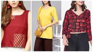 Top 10 short printed tunic for office wear,work from home kurti design ideas