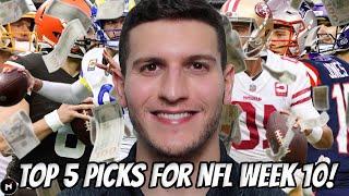 Top 5 Picks NFL Week 10 *Top Bets & Predictions*