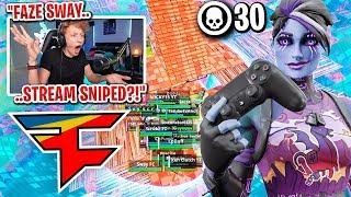 FaZe Sway STREAM SNIPED my tournament and got 30 KILLS... (best controller player)