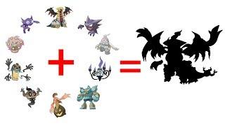 10 Pokemon Ghost Type In 1- Super Pokemon Fusion