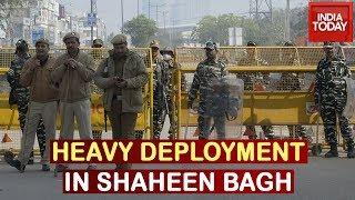 Heavy Deployment In Shaheen Bagh After Hindu Sena's Clear Shaheen Call