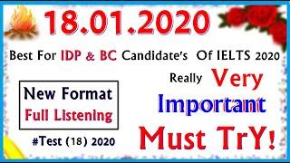 IELTS LISTENING PRACTICE TEST 2020 WITH ANSWERS | 18.01.2020