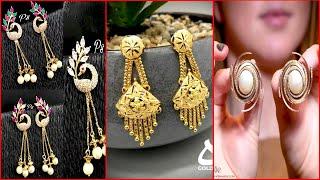 Top 10 Latest Gold Drop Earrings Designs with Weight