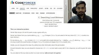 Codeforces Round 700 | Problem C | Searching Local Minimum