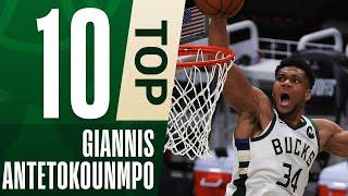 Giannis Top 10 Career Transition Dunks in 3 Dribbles or Less! 