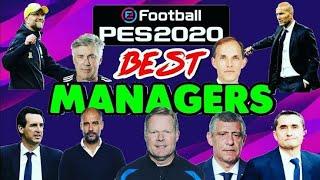 Top "5" Best Manager In Pes 2020 ।। Pes 2020 Mobille ।।  Best Managers Of Pes20 Countdown