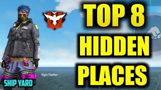 Free fire || Top 8 Hiding Places தமிழ்!! || Heroic || Free Fire Tricks In Tamil