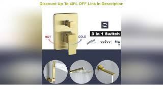 Top 10 Shower System, Tub Shower Faucets Set Complete with Shower Tub Spout, 10-inch Square Shower