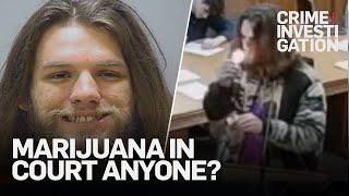 Smoking a joint in court to prove a point | Court Cam