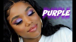 ALL PURPLE EYE MAKEUP | Ellarie