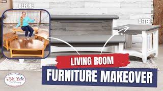 Living Room Furniture Makeover | Furniture Flipping Teacher | Dixie Belle Paint