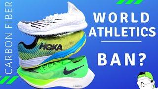 World Athletics Rules on Carbon Fiber Plate Running Shoes | Nike Next%, AlphaFly, Hoka Carbon X...