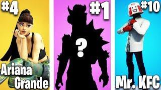 Top 10 Fortnite Skin Concepts THAT SHOULD BE A THING!! (Ariana Grande, Charizard + Mr. KFC)