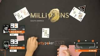 Dzmitry All-In vs QUADS! | $10K Main Event | MILLIONS South America 2020