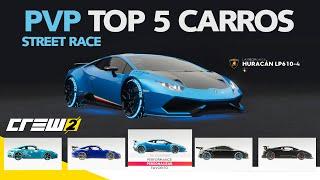 PVP - OS MELHORES CARROS TOP 5 DO STREET RACE - THE CREW 2 - ‹ JowMan GamePlay ›