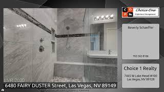 6480 FAIRY DUSTER Street, Las Vegas, NV 89149