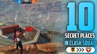 Top 10 clash squad hidden place ,Tip and Trick in free fire