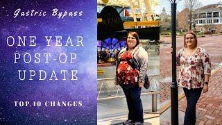 Gastric Bypass || One Year Post-Op Update || Top 10 Changes