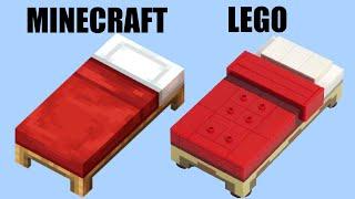 Bed for Big Figure - LEGO Minecraft MOC Instruction