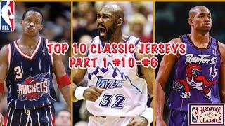 TOP 10 MOST ICON THROWBACK NBA JERESY #10-#6 PART 1