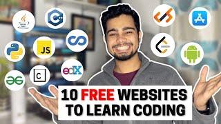 Top 10 FREE Websites to learn coding 