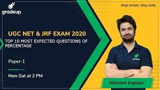 TOP 10 MOST EXPECTED QUESTIONS OF PERCENTAGE for UGC NET | MHSET | KSET | Gradeup | Nishant Kapoor