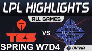 TOP vs ES Highlights ALL GAMES LPL Spring 2020 W7D4 Top Esports vs eStar by Onivia