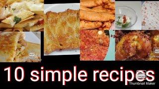 Top 10 simple and easy recipes for any time.