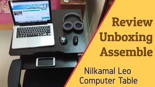 REVIEW, UNBOXING & ASSEMBLE - Nilkamal Leo Computer Table | Budgeted Table | Best Laptop/Study Table