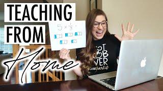 A Day in the Life of a Teacher Teaching from Home During COVID19 | VLOG