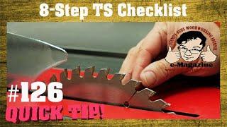 8 Things to do before you use your table saw again!