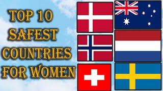 TOP 10 SAFEST COUNTRIES FOR WOMEN | ARE YOU SAFE IN YOUR COUNTRY? WATCH TO KNOW No.1 SAFEST COUNTRY
