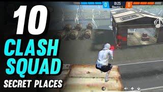 TOP 10 CLASH SQUAD SECRET PLACE free fire | CLASH SQUAD TIPS AND TRICKS...