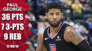 Paul George silences boos, scores 36 points vs. Pacers | 2019-20 NBA Highlights