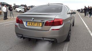 650HP BMW M5 F10 30 Jahre w/ Catless Downpipes - Start, LOUD Revs, Crackles & Burnouts!