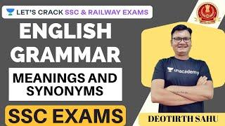 Top 3000 Vocabularies Part - 23 in English Grammar | Meanings and Synonyms | SSC and RRB NTPC