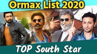 TOP 10 South Star | Ormax List 2020 | Rajinikanth, Dhanush, Suriya...