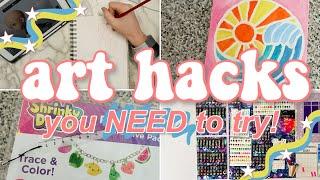 10 Art Hacks I ACTUALLY use! How to improve your art in quarantine 2020