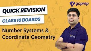 Number Systems and Coordinate Geometry Quick Revision | Score Full Marks in 10th CBSE Boards 2020