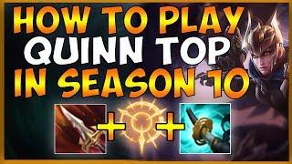 HOW TO WIN WITH QUINN TOP IN SEASON 10 (COMEBACK FROM LOSING LANE) - League of Legends