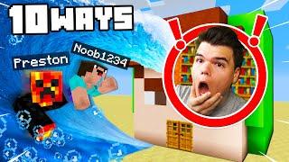 Top 10 Ways to PRANK Jelly's Minecraft House!