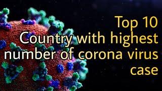 Top 10 country with highest numbers of corona virus case.