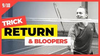 Trick shot return & funny bloopers - Badminton Famly