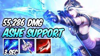 ASHE SUPPORT LETHALITY BEST DAMAGE IN TEAM! 3 SECONDS CD W PERMA SLOW 40% CDR Build & Runes | S10