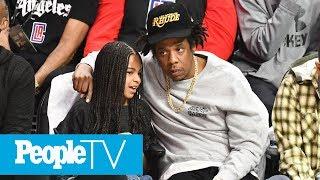 Father-Daughter Date! Blue Ivy Carter Sits Courtside With JAY-Z At Clippers-Lakers Game | PeopleTV