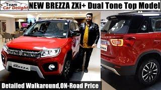 Brezza 2020 Top Model Zxi+ dual Tone Detailed Review,On Road Price | New Brezza 2020