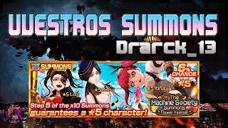 VUESTROS SUMMONS (Drarck_13) | The Machine Society: Flower Festival | Bleach Brave Souls Español