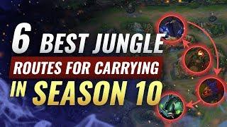 6 NEW BEST Jungle Routes For SOLO HARD CARRYING Solo Queue - League of Legends Season 10